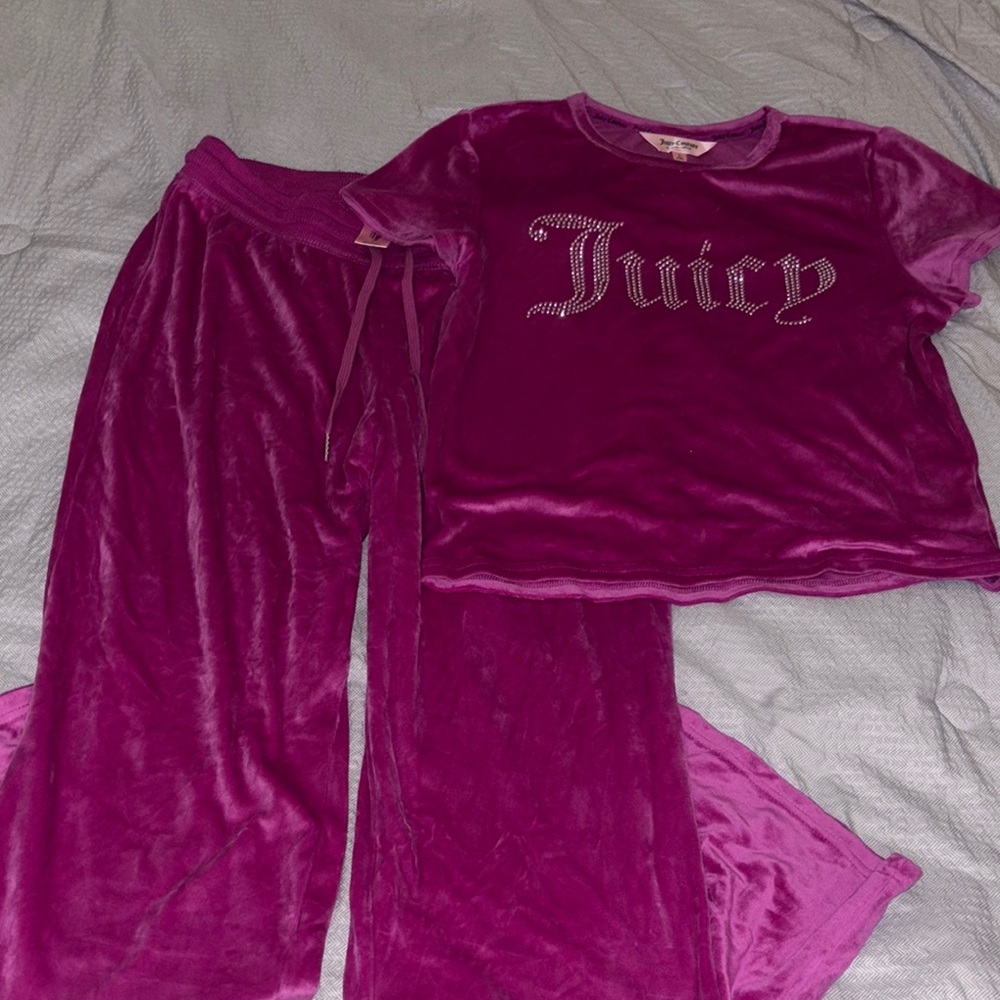 Juicy Couture Purple Velour Lounge Set